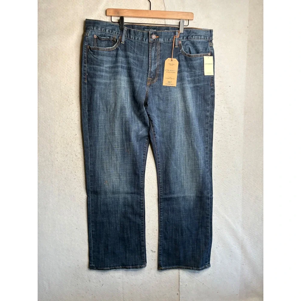 NWT Lucky Brand 367 Vintage Boot Jeans Mens 40x32 Riverneck Blue Denim 7M11743